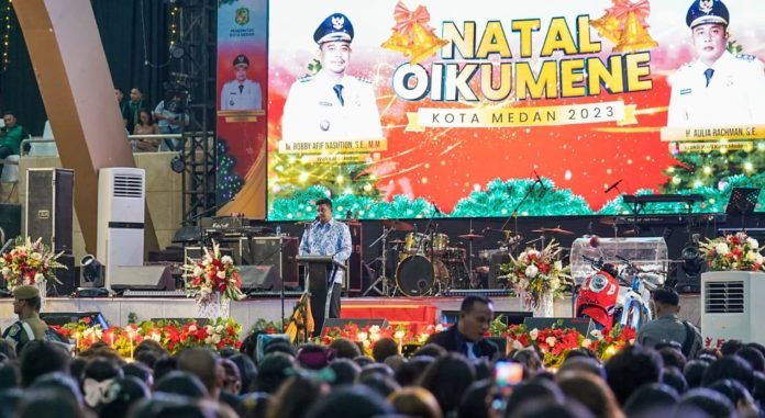 Tahun Ini Spesial, Pemko Medan Safari Natal di 30 Gereja