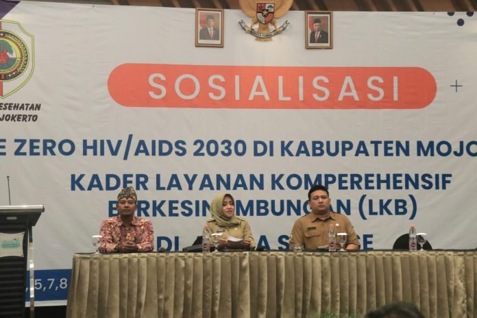 Target Three Zero Tahun 2030, Pemkab Mojokerto Gelar Sosialisasi Pencegahan Penularan HIV/AIDS.