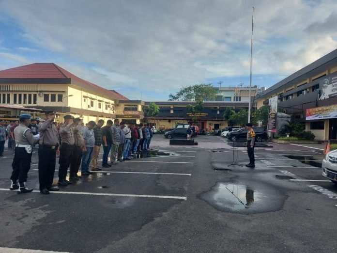 Tegas dan Humanis, Penyampaian Wakasat Samapta saat Pimpin Apel Sispam Kota