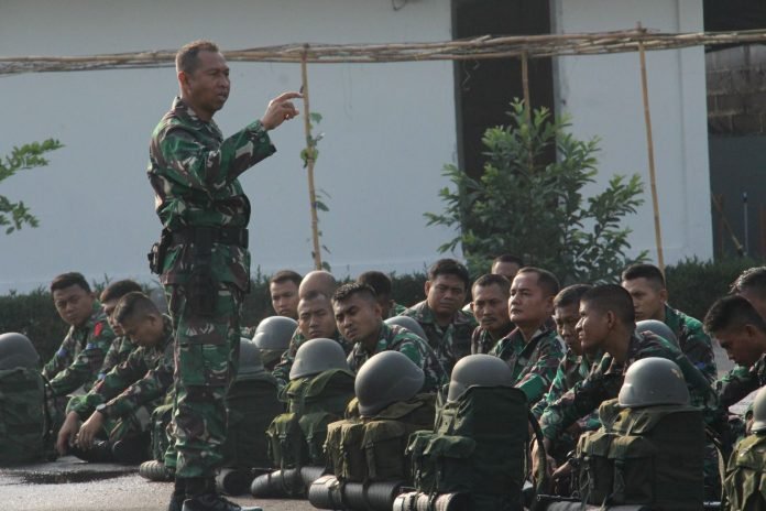 Tingkatkan Kemampuan Fisik, Prajurit Petarung Hiu Perkasa Laksanakan Latihan Hanmars