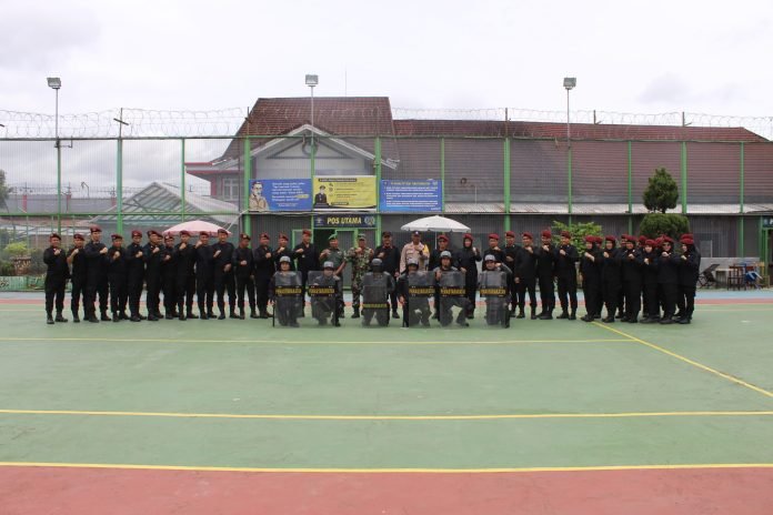 Tingkatkan Kewaspadaan Jelang Nataru 2023/2024, Lapas Muara Enim Gelar Apel Siaga