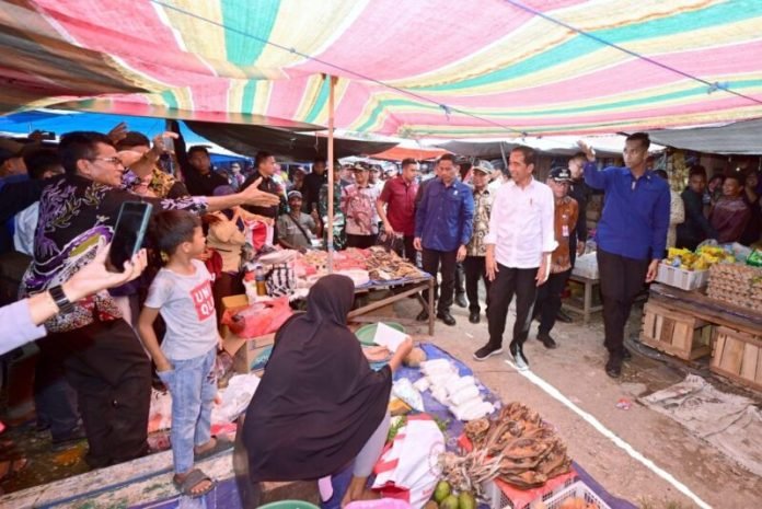Tinjau Pasar di PPU Jokowi Beberapa Komoditas Tunjukan Perubahan Positif Tinjau Pasar di PPU, Jokowi: Beberapa Komoditas Tunjukan Perubahan Positif
