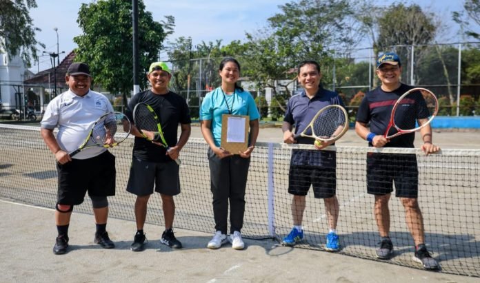 Turnamen Tenis Lapangan Meriahkan Peringatan HUT Korpri ke -52 di Kota Medan