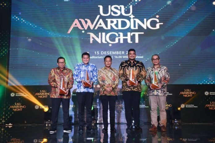 USU Awarding Night 2023 Bentuk Apresiasi Rektor untuk Prestasi Nasional dan Internasional