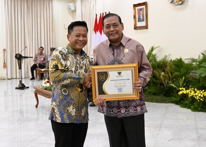 USU Kembali Raih Predikat Informatif dalam Anugerah Keterbukaan Informasi Publik