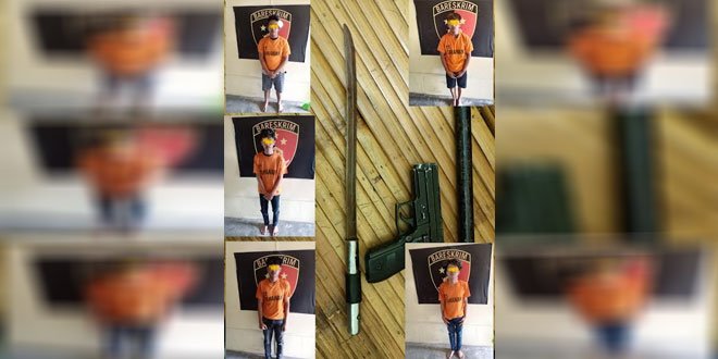 Kawanan begal diamankan unit Reskrim Polsek Binjai Barat. (Foto: Istimewa)