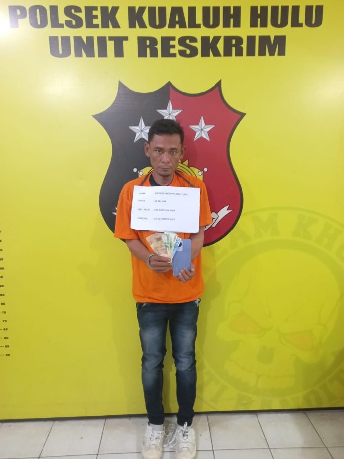 Viral di Medsos, Polsek Kualuh Hulu Amankan Pelaku Pencurian Handphone di RSUD Aek Kanopan