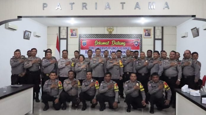 Waka Polres Sergai Sambut  Kunjungan Tim Supervisi Polri 