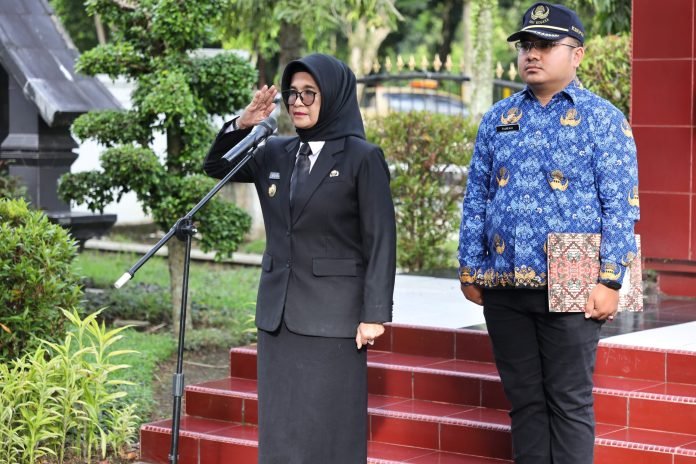 Wali Kota Pematang Siantar dr Susanti Dewayani SpA Menjadi Inspektur Upacara Peringatan Hari Bela Negara ke-75 Tahun 2023