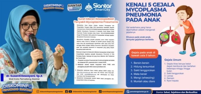 Waspadai Penyakit Mycoplasma Pneumonia, Dinkes Pematang Siantar Terbitkan Surat Edaran