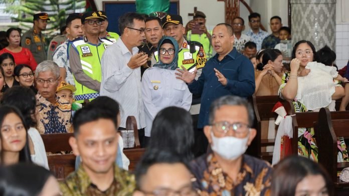 dr Susanti Bersama Forkopimda Pengecekan Dan Monitoring Sejumlah Gereja di Siantar