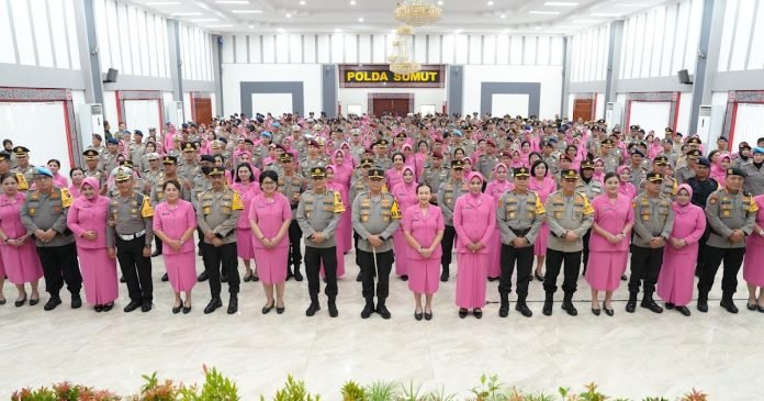 1.611 Personel Polda Sumut Naik Pangkat