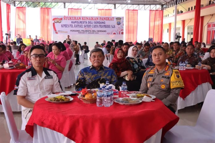 Bupati Hadiri Syukuran Kenaikan Pangkat Kapolresta Deli Serdang