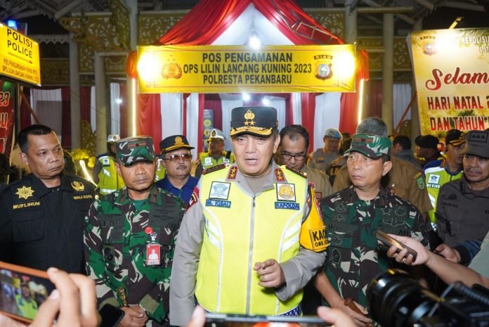 Kapolda Riau Memimpin Pengamanan Malam Tahun Baru Bersama Stakeholder