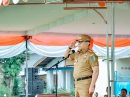 Pj Bupati Batu Bara Pimpin Apel Perdana, Ini Arahannya