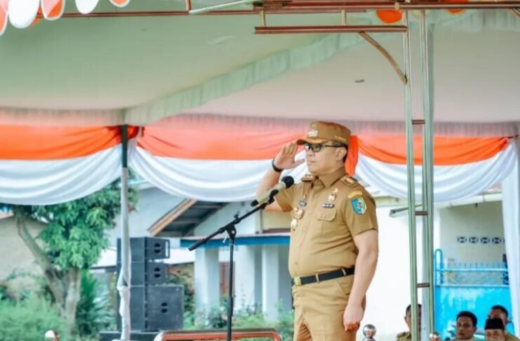 Pj Bupati Batu Bara Pimpin Apel Perdana, Ini Arahannya