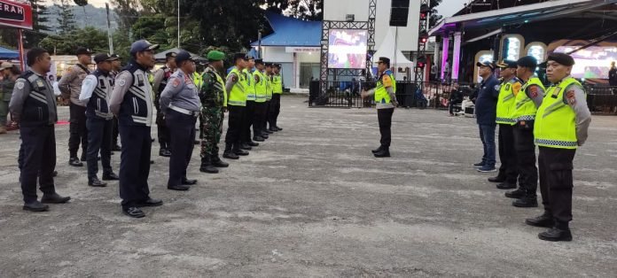Polres Simalungun Gelar Apel Pengecekan Kesiapan Pengamanan Jelang Tahun Baru 2024
