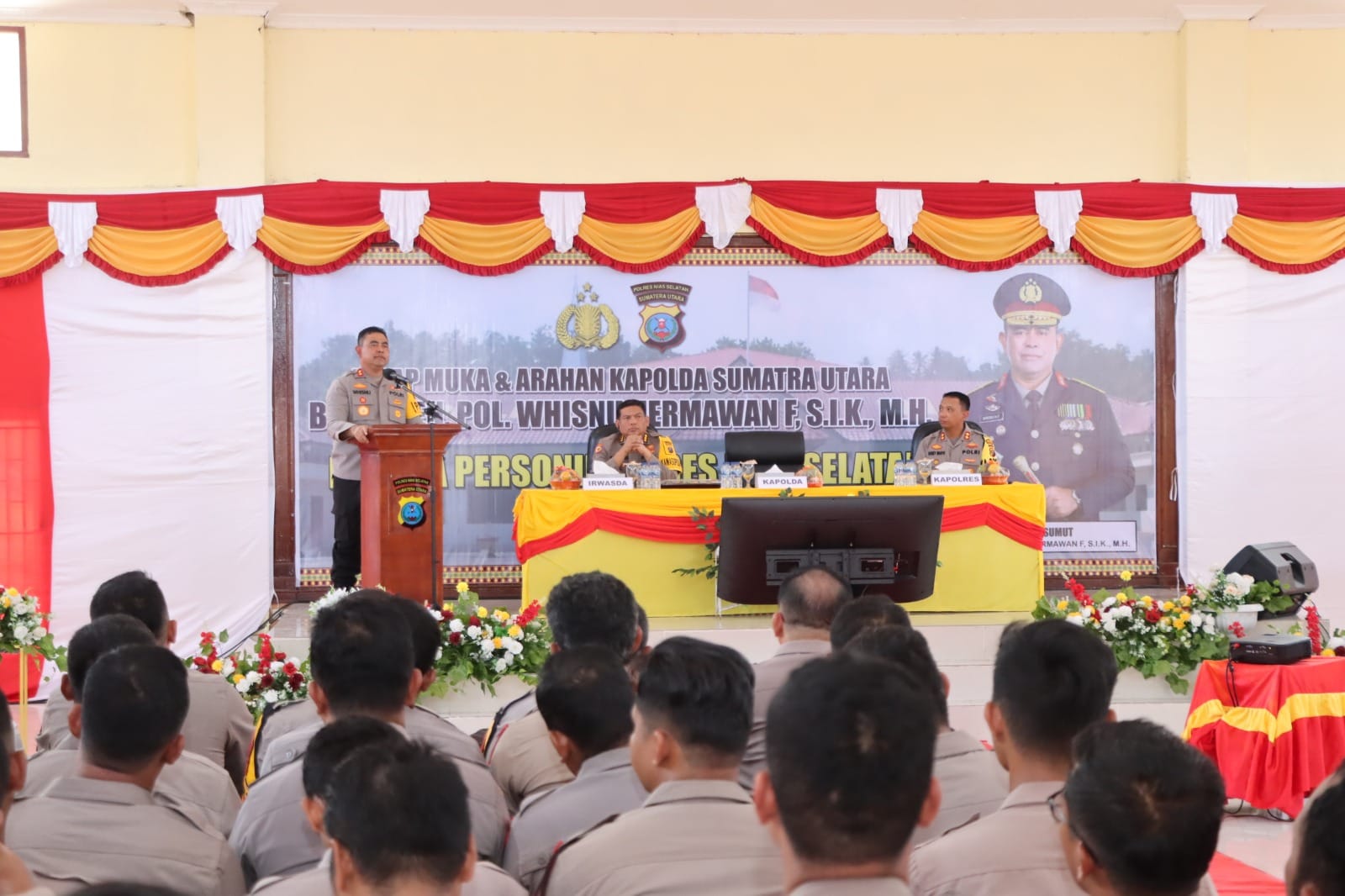 Kunker ke Polres Nias Selatan, Kapolda Sumut Beri Arahan Kepada Personel