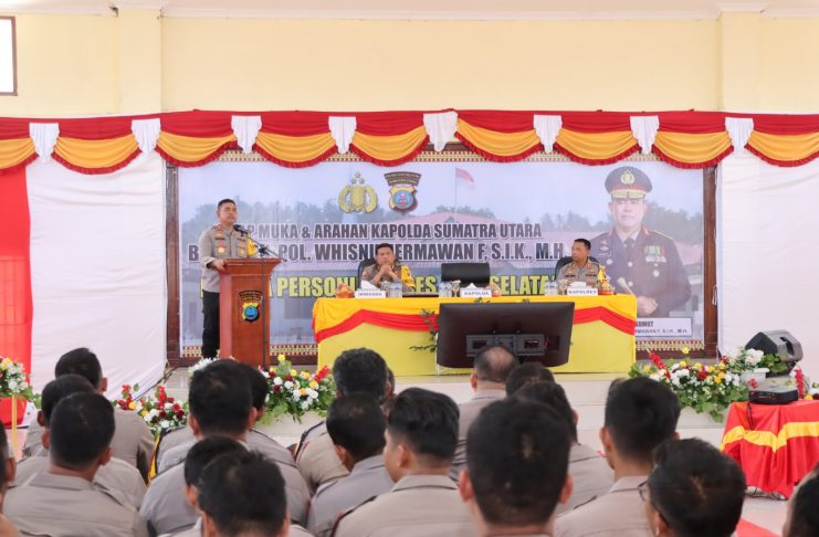 Kunker ke Polres Nias Selatan, Kapolda Sumut Beri Arahan Kepada Personel