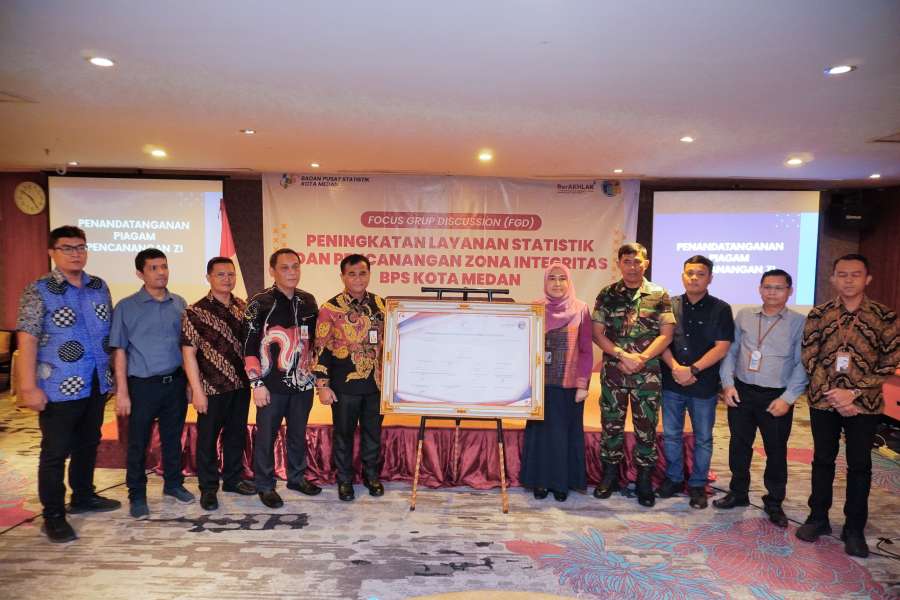 Pemko Medan Dukung Terwujudnya Peningkatan Layanan Statistik dan Pencanangan ZI BPS Kota Medan