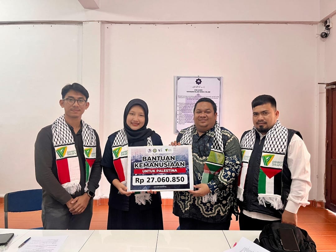 Yayasan Fajar Diinul Islam dan Pengajian Humairah Kembali Donasi Untuk Palestina