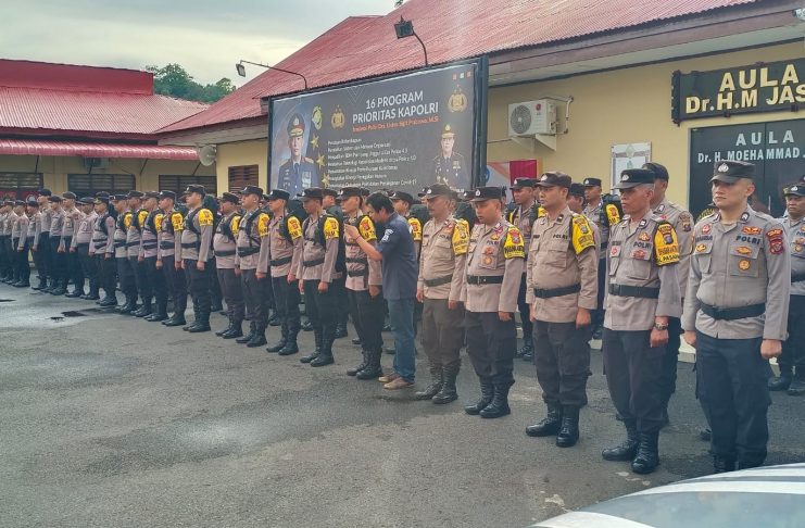 Polres Sibolga Gelar Apel Serpas, Kawal Pilkada Serentak Di Kota Sibolga