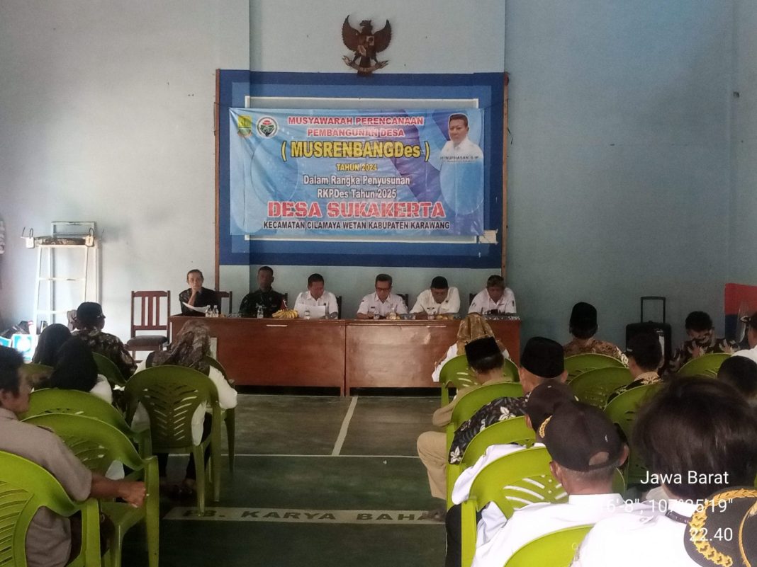 Serap Aspirasi Warga Dalam Rangka Prioritas Pembangunan, Desa Sukakerta Gelar Musrenbangdes 2024