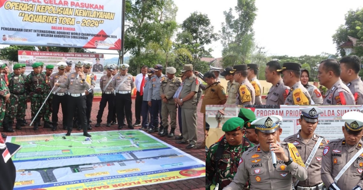 Besok Kejuaraan Aquabike 2024. Persiapan Pengamanan, Polres Simalungun Gelar TFG