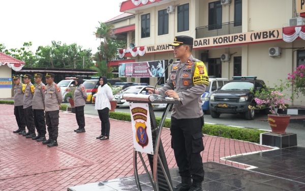 Wakapolres Bontang Pimpin Apel Siaga Jelang Debat Pilkada Damai 2024