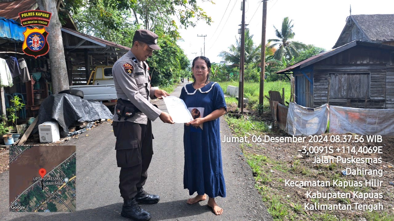 Kegiatan Sosialisasi Maklumat Kapolda Kalteng Tentang Penyampaian Pendapat Dimuka Umum Oleh Personel Polsek Kapuas Hilir