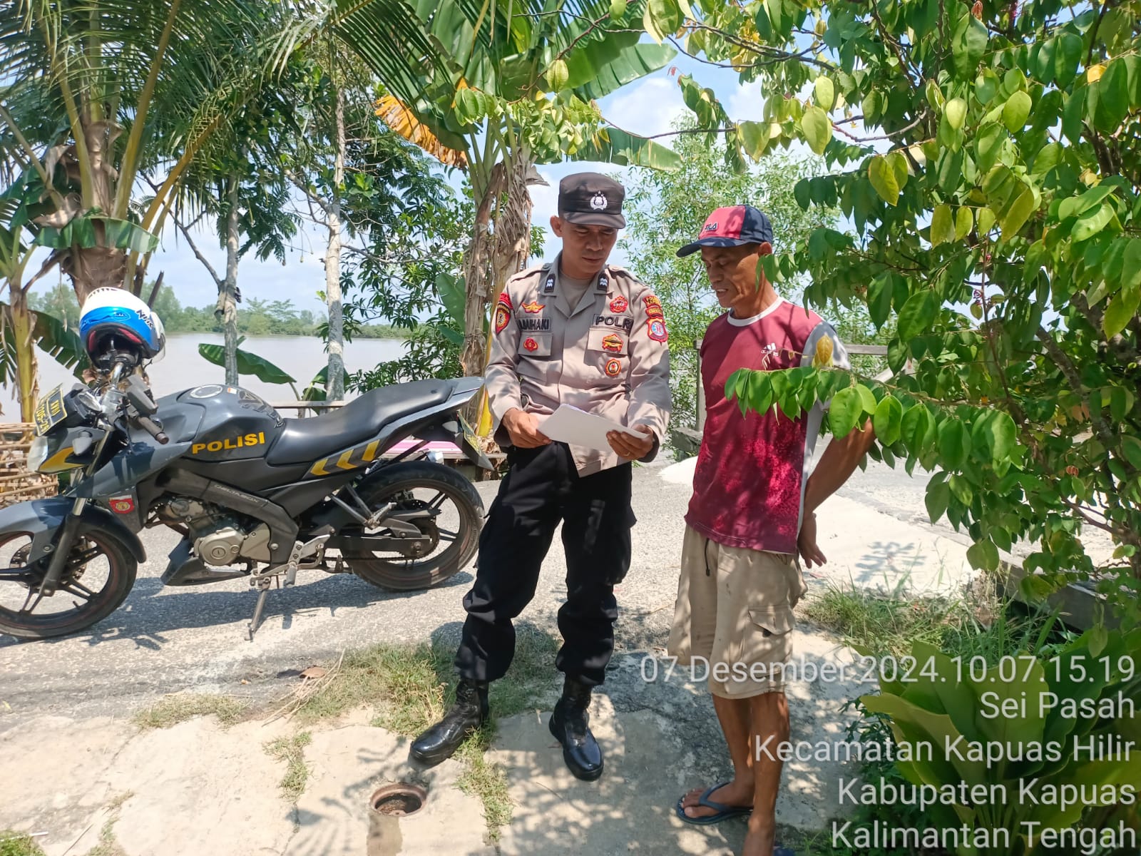 Sosialisasi Maklumat Kapolda Kalteng Sanksi Karhutla Oleh Polsek Kapuas Hilir