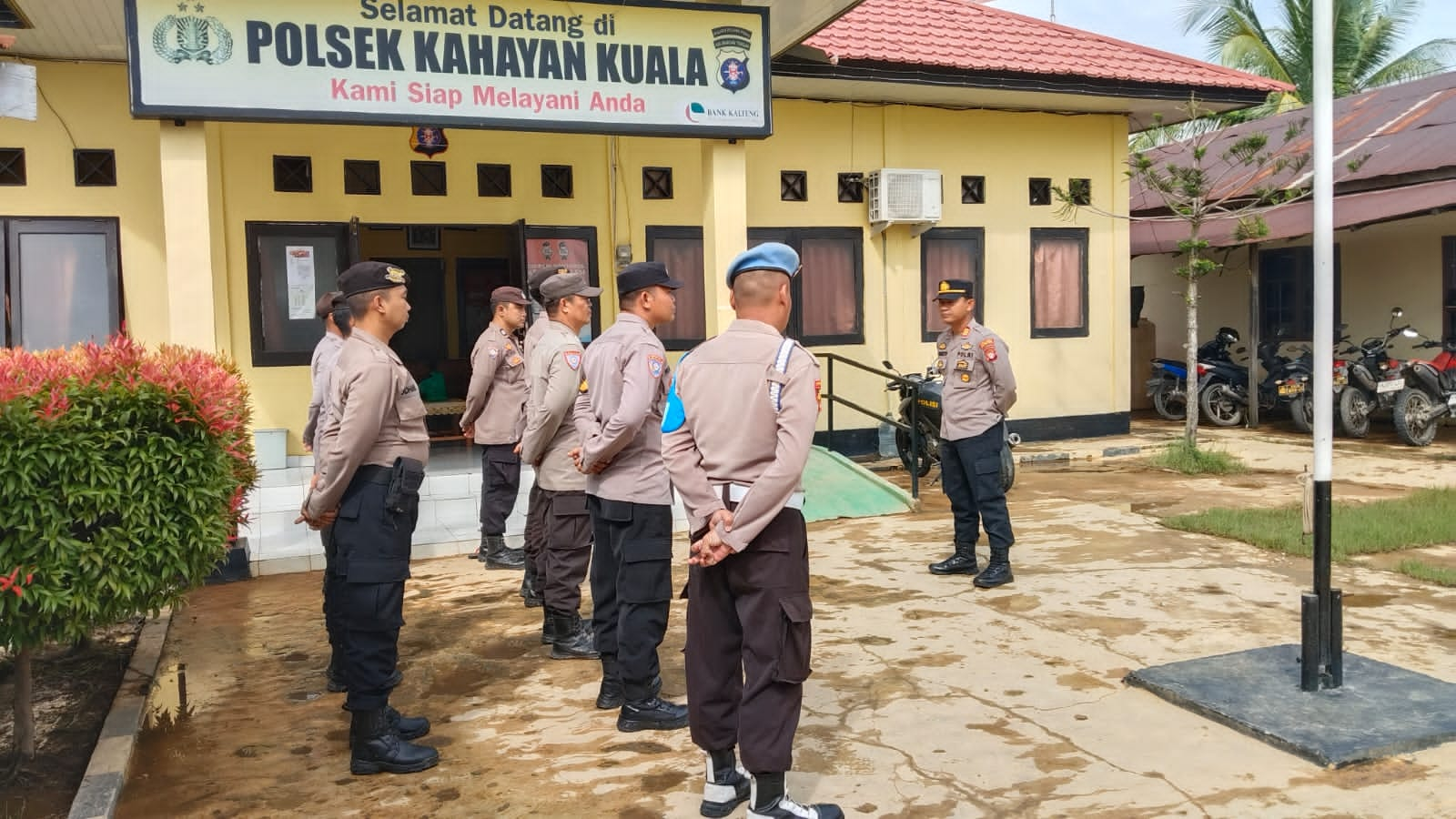 Personil Polsek Kahayan Kuala giat KRYD berupa Patroli Kamtibmas guna Cegah Kriminalitas