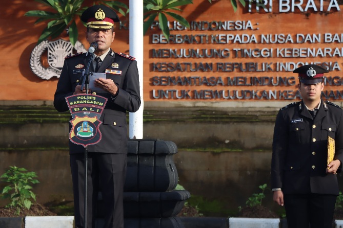 Polres Karangasem, Gelar Upacara Peringatan Hari Bela Negara ke-76 Tahun 2024