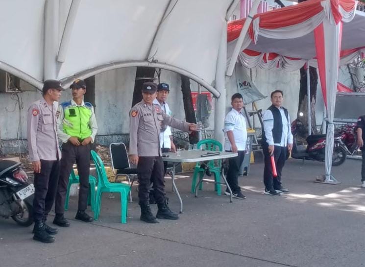 Personil Kskp Merak Polres Cilegon Polda Banten Sambangi ASDP Pelabuhan Merak