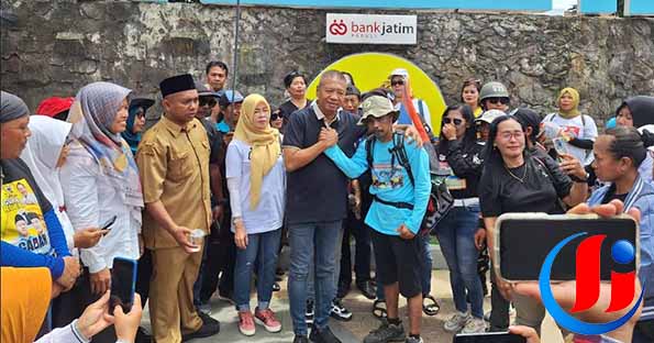 GaBah Menang Pilkada, Medy Kumal Jalani Nadzar Jalan Kaki ke IKN Diberangkatkan Gatut Sunu