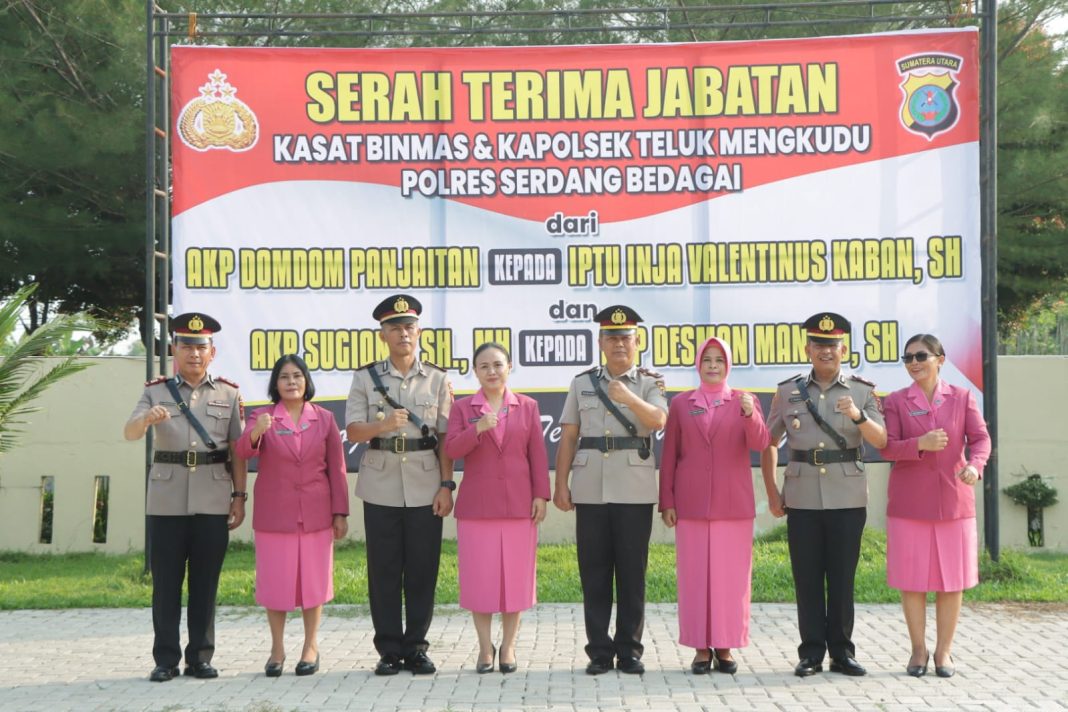 Polres Serdang Bedagai Gelar Upacara Sertijab, Kapolsek Teluk Mengkudu Dijabat AKP Desman Manalu, SH