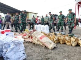 Pangdam I/BB Tinjau Proses Pemindahan 8 Unit Jembatan Modular Type 3-1 di Titi Papan Medan