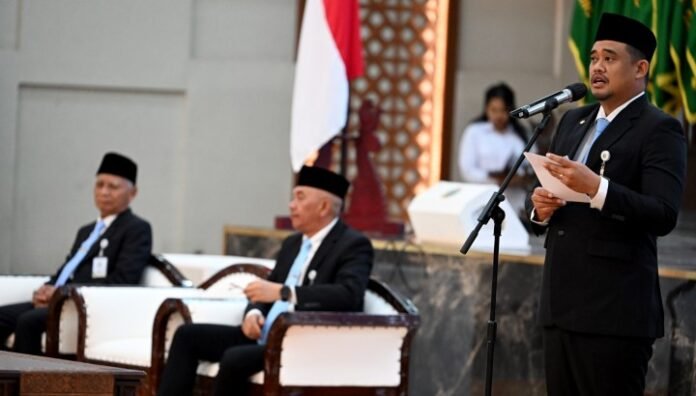 Gubernur Bobby Nasution Lantik 308 Pejabat Pemprov Sumut, Ingatkan Jangan Ada Pungli