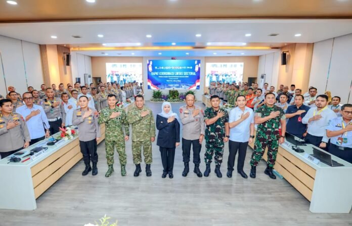 Komandan Pasmar 2 Ikuti Rakor Lintas Sektoral Ops Ketupat Semeru 2026